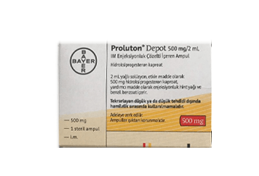 PROLUTON DEPOT 500 MG/2ML 1 AMPUL